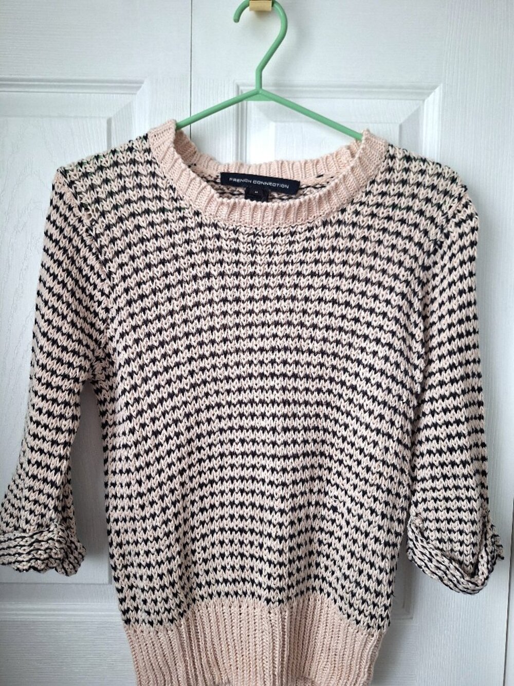 French Connection 100% Linen Crewneck Sweater